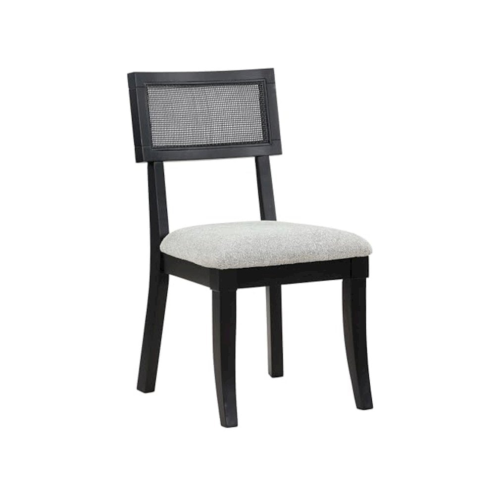 Colvin Black Cane Side Chair