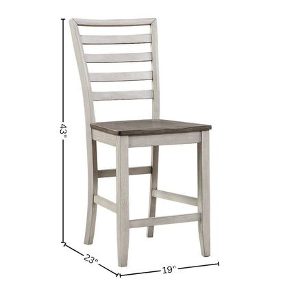 Brown Farmhouse Dining Table Set for 8 – Kitchen or Dining Room Table and Chairs