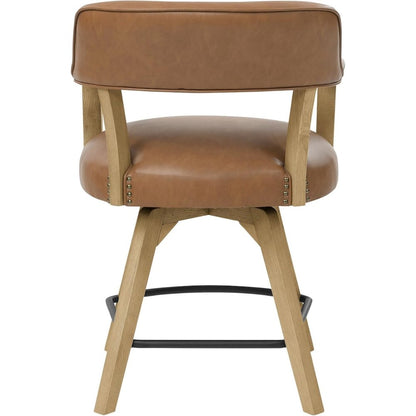 Swivel Counter Armchair with Backs and with Arm Rest Design