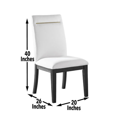 Yves 7pc Dining Set - White
