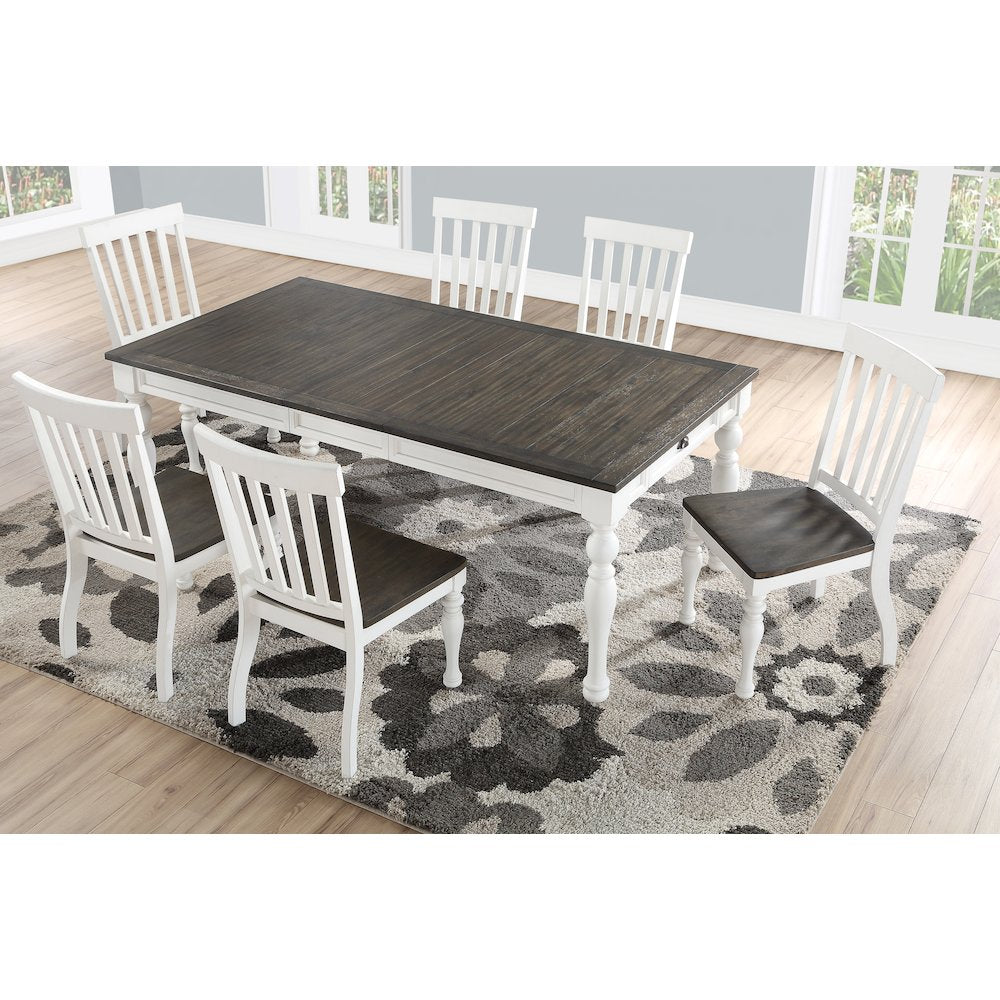 Joanna Two Tone Dining Set 7pc