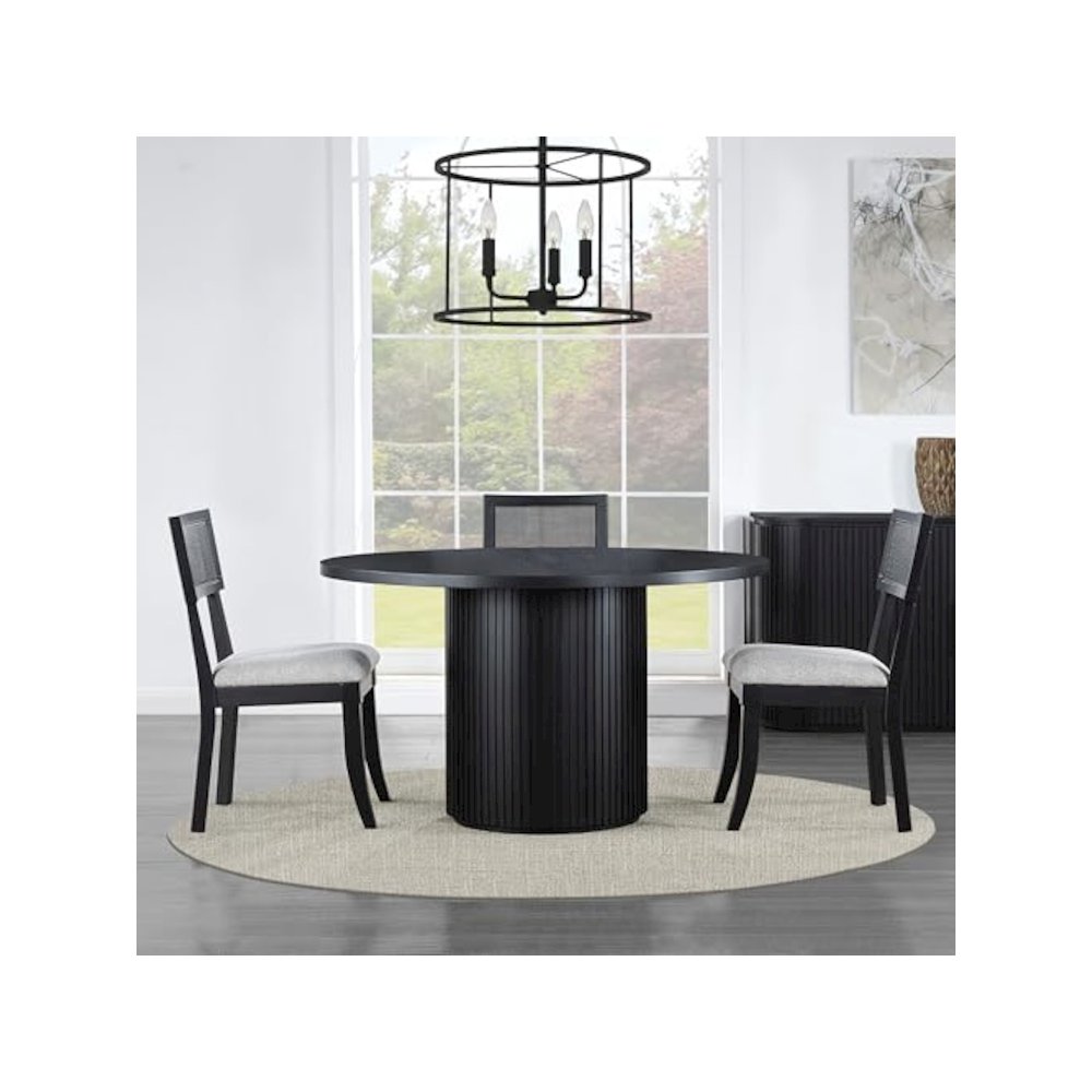 Colvin Black Cane Side Chair