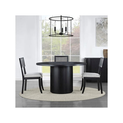 Colvin Black Cane Side Chair