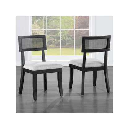 Colvin Black Cane Side Chair