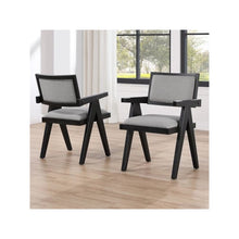 Magnolia Black Arm Chair
