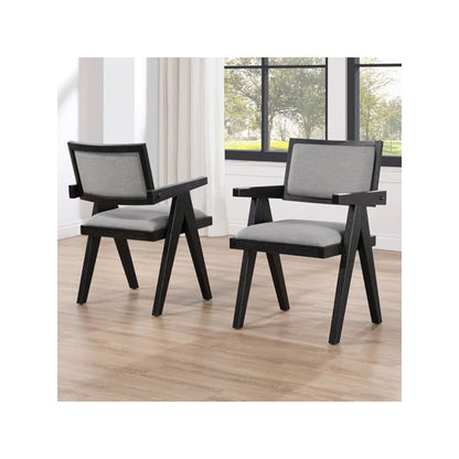 Magnolia Black Arm Chair