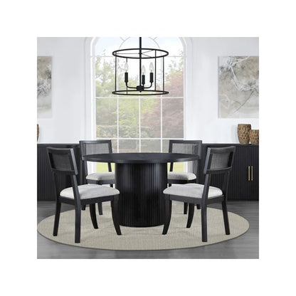 Colvin Black Cane Side Chair