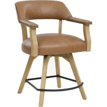 Swivel Counter Armchair with Backs and with Arm Rest Design
