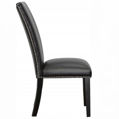 Camila Square 5PC Dining Set Black Chair