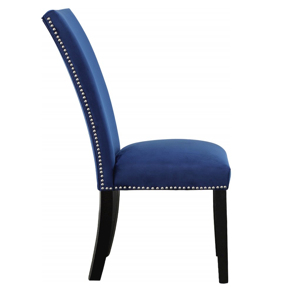 Camila Square 5PC Dining Set Blue Chair