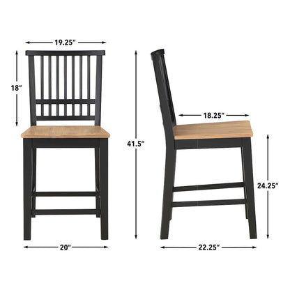 Magnolia 7pc Counter Table Black Base