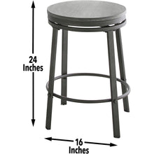 Swivel Backless Stools, Asian Ash Veneers, Compact Design, Set of 2
