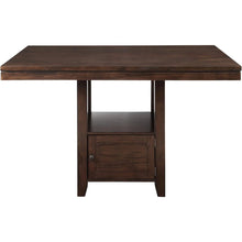 7-Piece Counter Dining Set, Storage Base, Faux Leather Seats