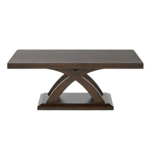 Espresso Cherry Cocktail Table with Sturdy Frame and Modern Design
