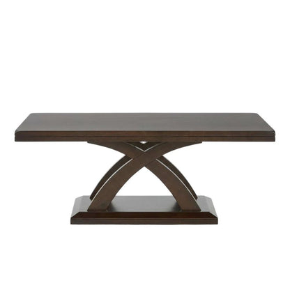 Espresso Cherry Cocktail Table with Sturdy Frame and Modern Design