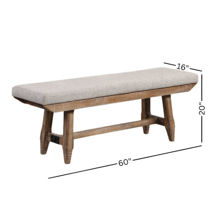 Rectangular Dining Table Set for 6 with 4 Chairs and Bench for Dining Use