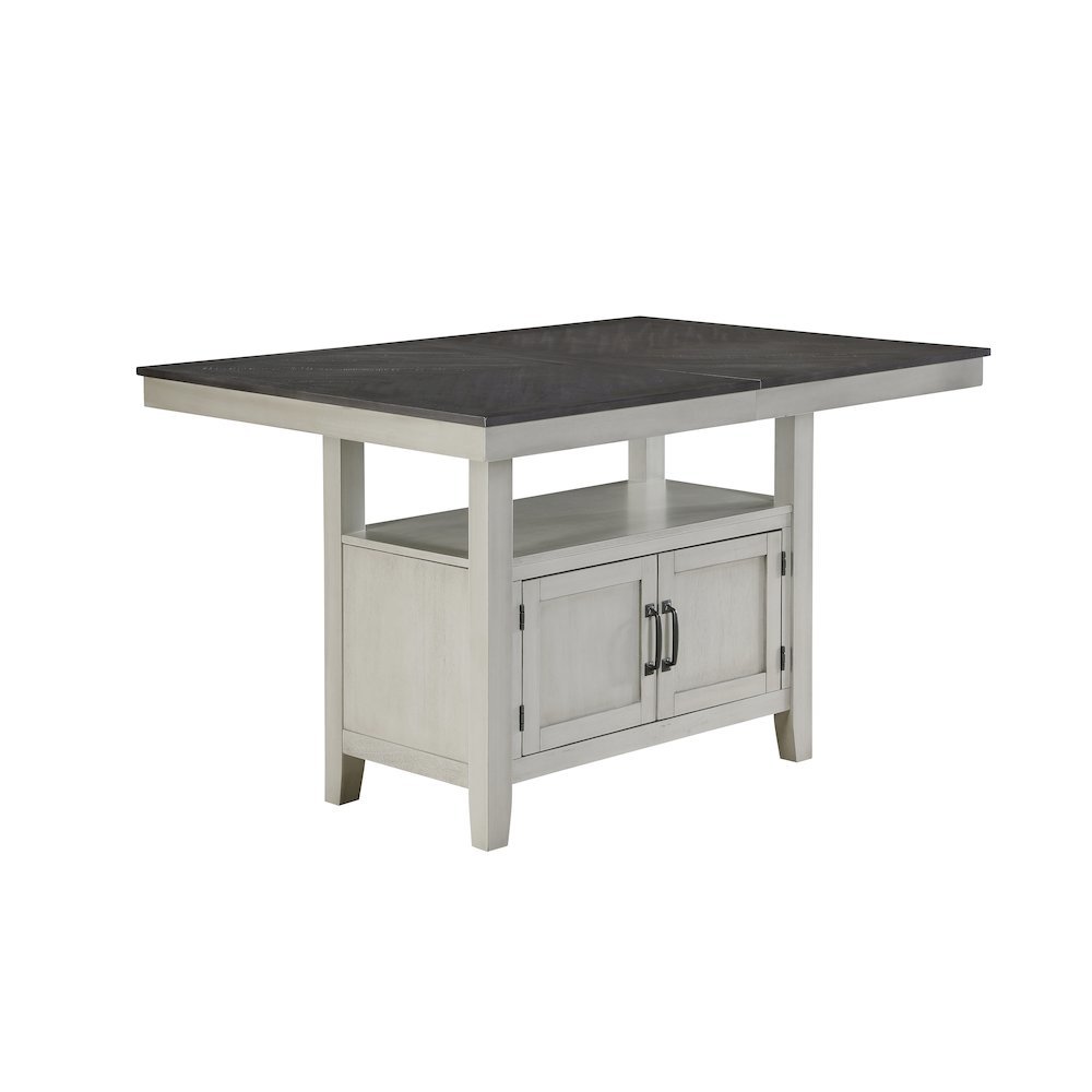 Elegant 7-Piece Gray Acacia Wood Dining Set for Stylish Dining Spaces