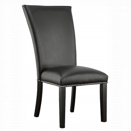 Camila Square 5PC Dining Set Black Chair