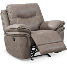 Breathable Padded Recliner, Pillowtop Arms, Sand Faux Leather