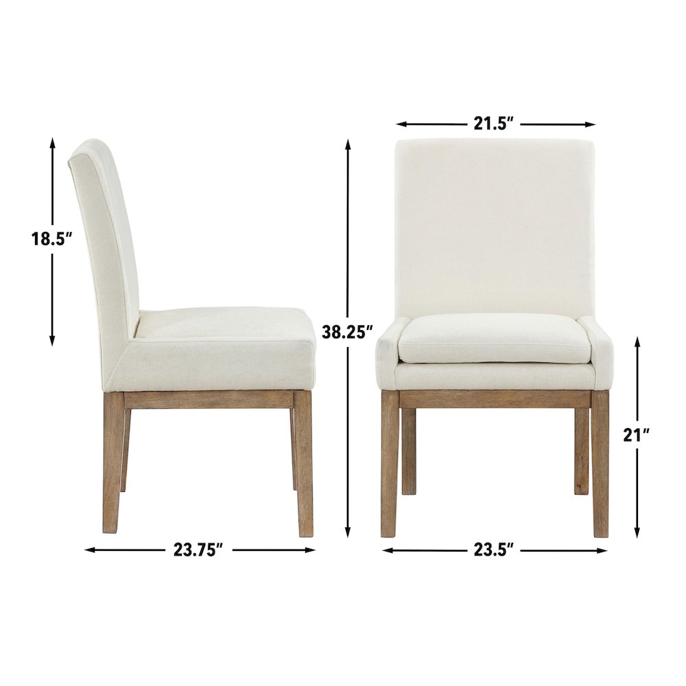 Aubrey Brown Upholstered Side Chair