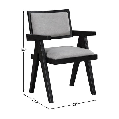 Yves 75-96" Tbl w/ 4 Magnolia Chr, 2 AC