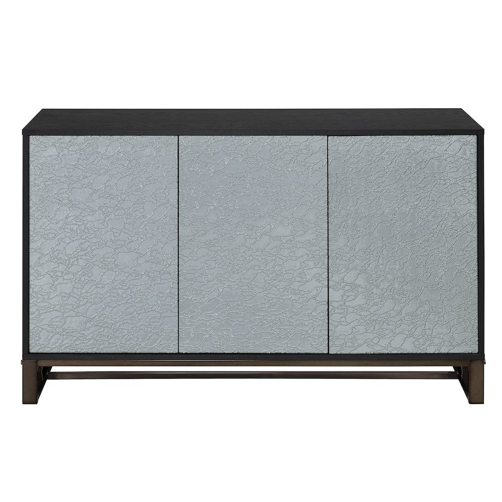Mazie 3-Door Sideboard w/Pattern Mirror