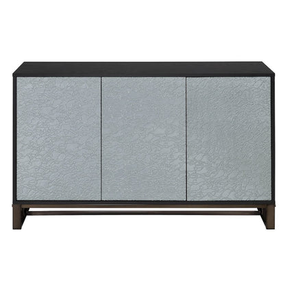 Mazie 3-Door Sideboard w/Pattern Mirror