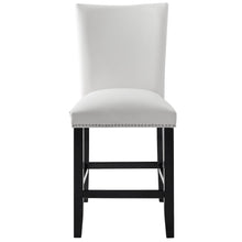 Camila White PU Counter Chair