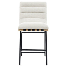 Nicco 24" Counter Chair, Eggshell Polyester Cover