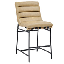 Nicco 24" Counter Chair, Sand Vegan Leather
