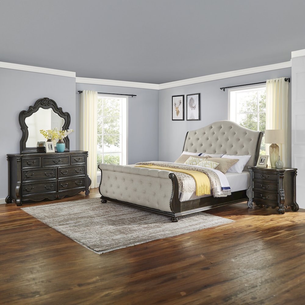 Rhapsody Queen Sleigh Bed