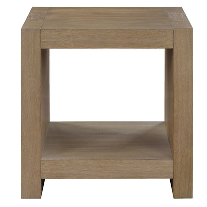Aubrey End Table, Brown