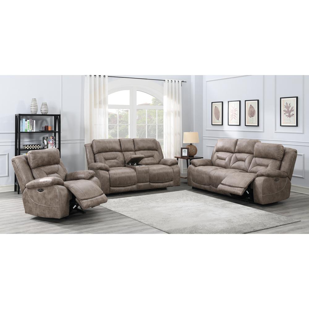 Aria Power Recliner Console - Desert Sand