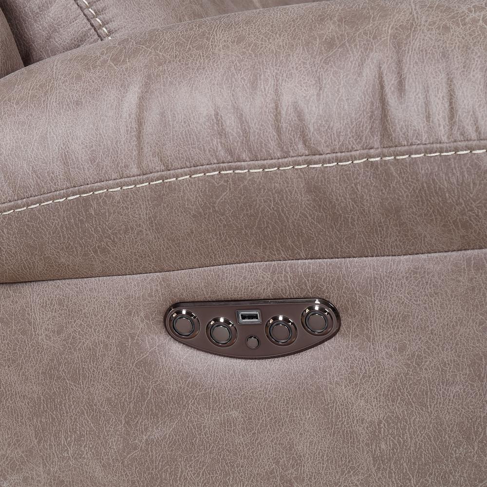 Aria Power Recliner Console - Desert Sand