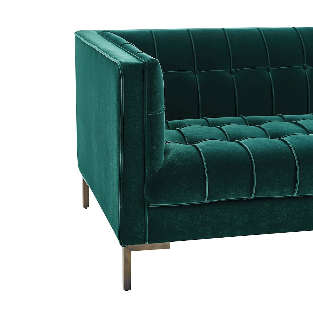 Isaac Green Sofa and Loveseat