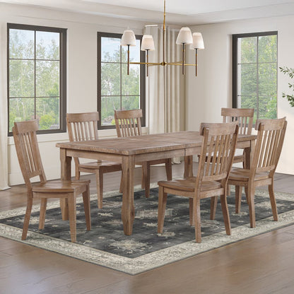 Riverdale Leg Table with 6 Wooden Side Chairs