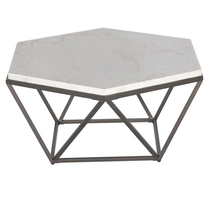 Corvus White Marble Hexagon 3pc Set
