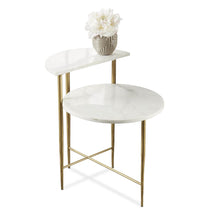 Patna White Marble Top Side