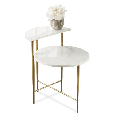 Patna White Marble Top Side