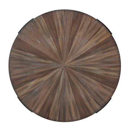 Chevron Round Cocktail Table