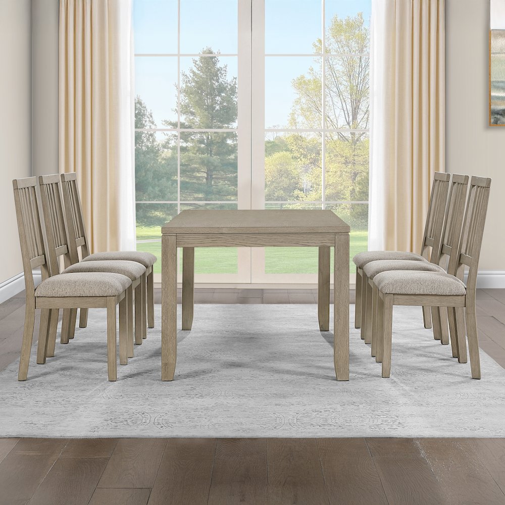 Yorktown Sand 7PC Dining Set