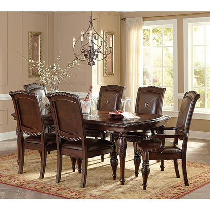 Arm Chairs- Set of 2, Multi-Step hand applied glazed finish in a warm brown cherry