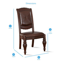 Side Chairs - Set of 2, Multi-Step hand applied glazed finish in a warm brown cherry