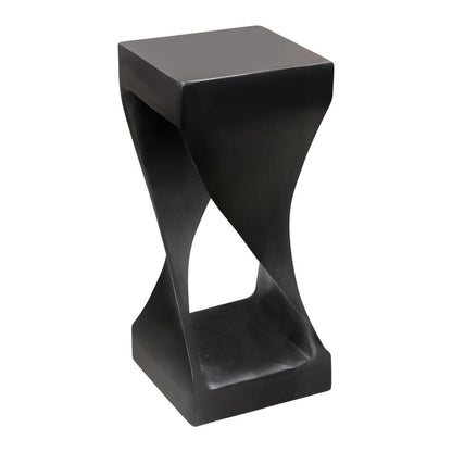 Solana Solid Wood Accent Table, Black Finish