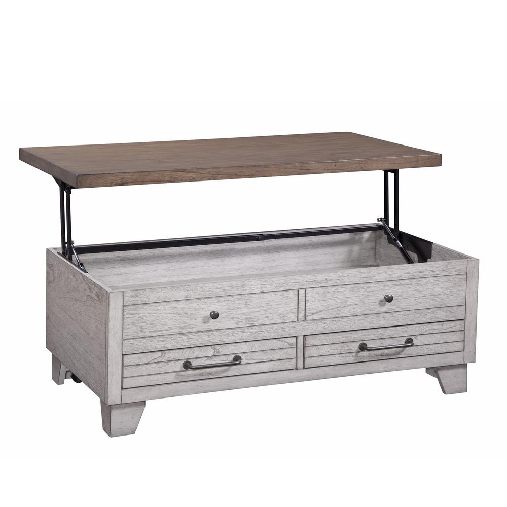 Bear Creek Lift Top Cocktail Table - Ivory