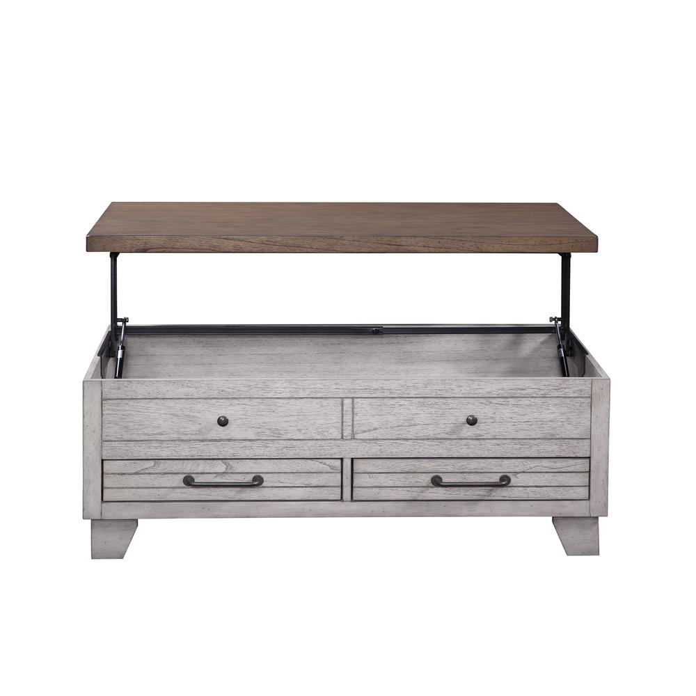 Bear Creek Lift Top Cocktail Table - Ivory