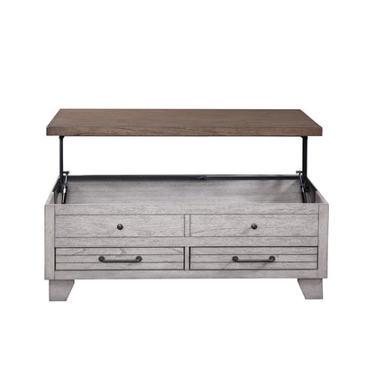 Bear Creek Lift Top Cocktail Table - Ivory