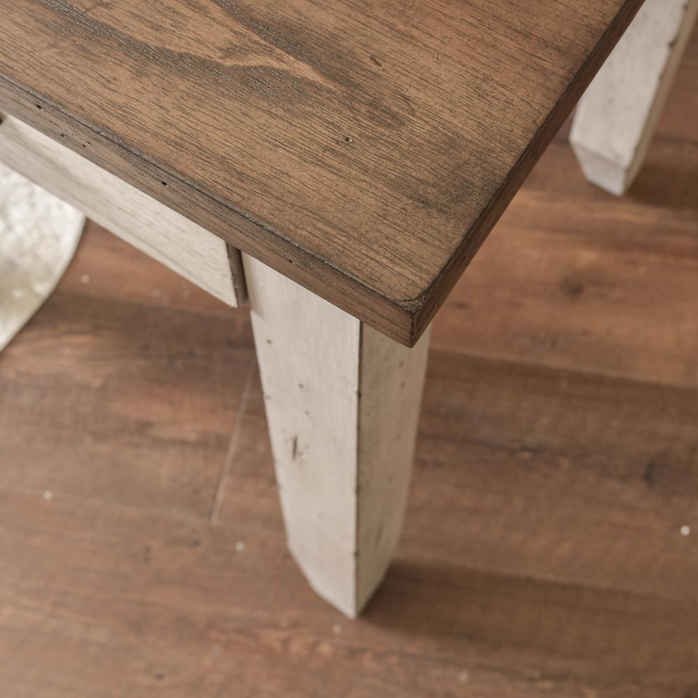 Creek Multi-Function Table, Heavily distressed two-tone finish perfect for that rustic farmhouse style