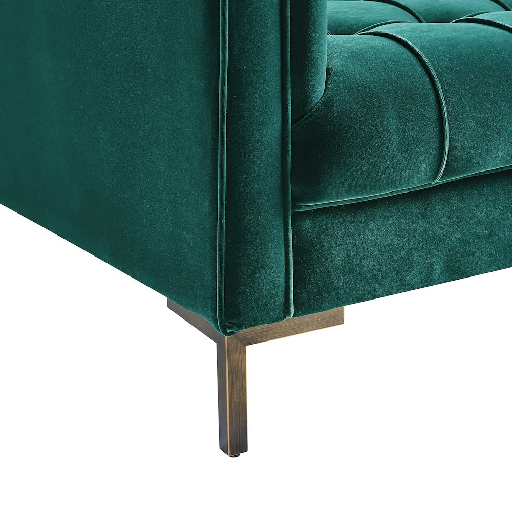 Isaac Green Sofa and Loveseat