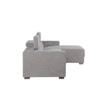 Zara Power Reclining Sectional - Light Gray